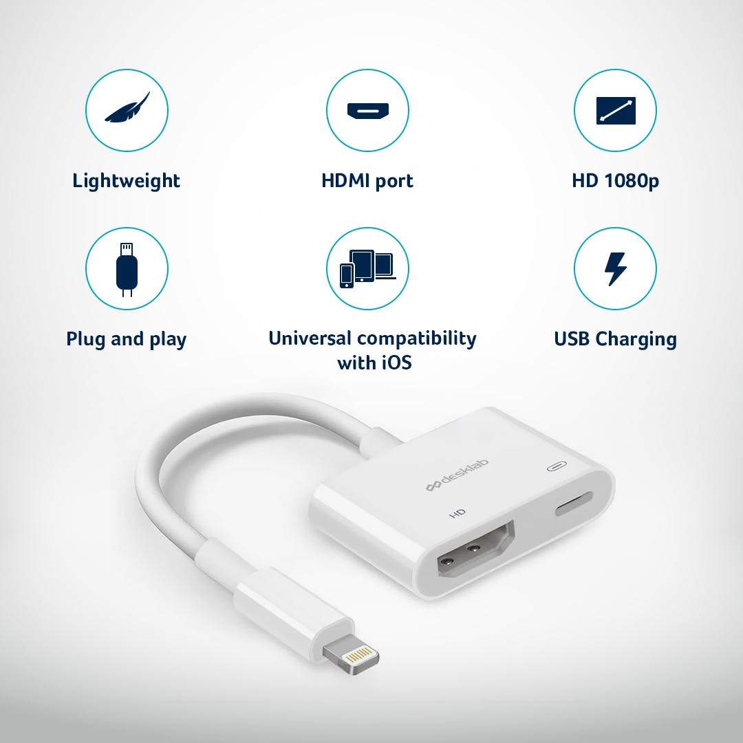 Adapter hdmi lightning online iphone