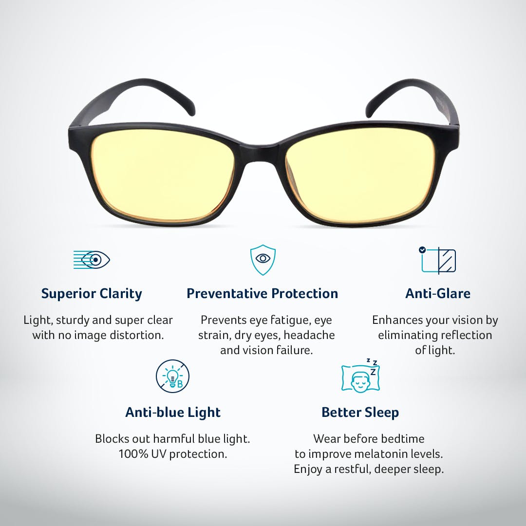 Blue Light Blocking Monitor Glasses